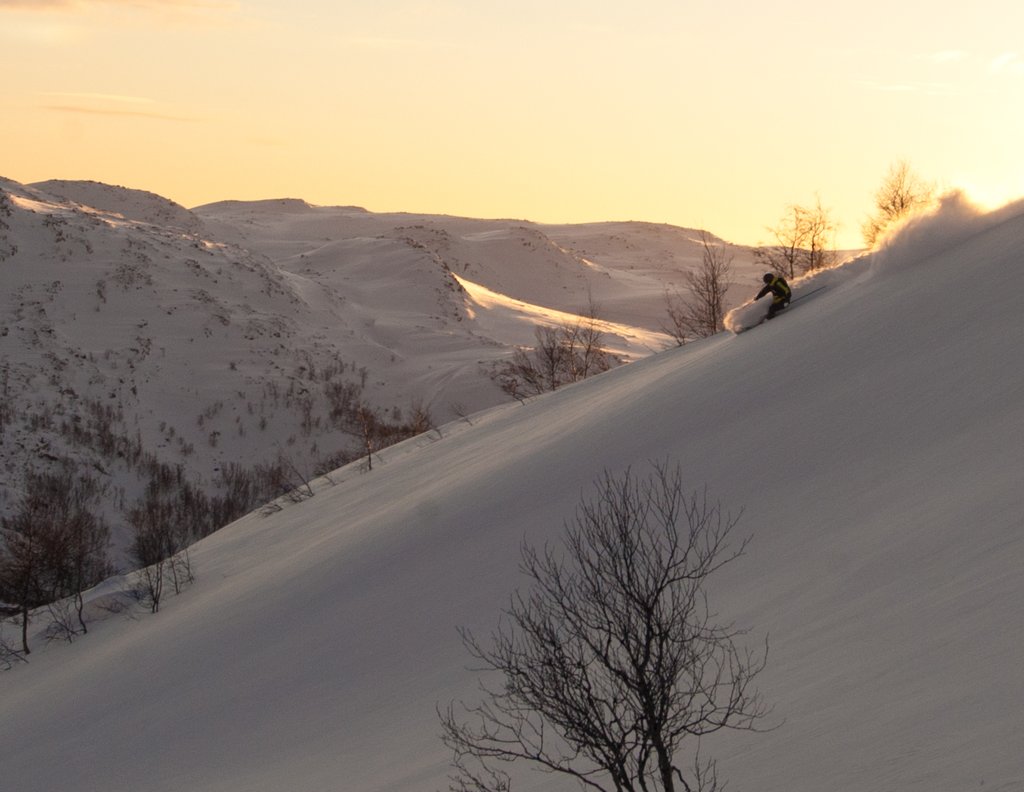Sunset Skiing
